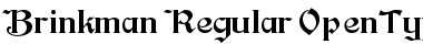 Download Brinkman Regular Font Title Preview