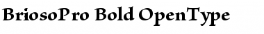 Download Brioso Pro Bold Font Title Preview