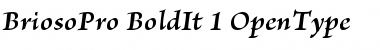 Download Brioso Pro Bold Italic Font Title Preview