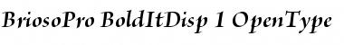 Download Brioso Pro Bold Italic Display Font Title Preview