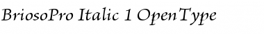 Download Brioso Pro Italic Font Title Preview