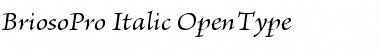 Download Brioso Pro Italic Font Title Preview