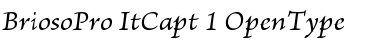 Download Brioso Pro Italic Caption Font Title Preview