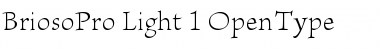 Download Brioso Pro Light Font Title Preview