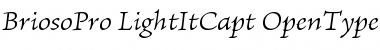 Download Brioso Pro Light Italic Caption Font Title Preview