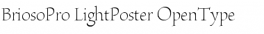 Download Brioso Pro Light Poster Font Title Preview