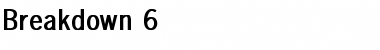 Download Breakdown 6 Bold Font Title Preview