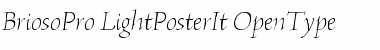 Download Brioso Pro Light Poster Italic Font Title Preview