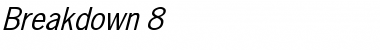 Download Breakdown 8 Italic Font Title Preview