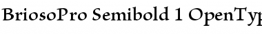 Download Brioso Pro Semibold Font Title Preview