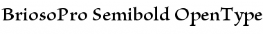 Download Brioso Pro Semibold Font Title Preview