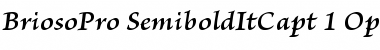 Download Brioso Pro Semibold Italic Caption Font Title Preview