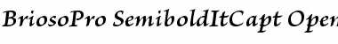 Download Brioso Pro Semibold Italic Caption Font Title Preview