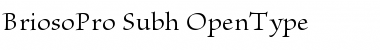 Download Brioso Pro Subhead Font Title Preview