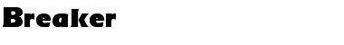 Download Breaker Normal Font Title Preview