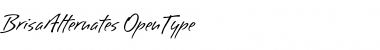 Download Brisa Alternates Regular Font Title Preview