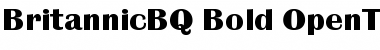 Download Britannic BQ Regular Font Title Preview