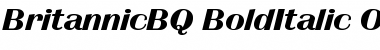 Download Britannic BQ Regular Font Title Preview