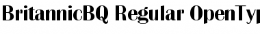 Download Britannic BQ Regular Font Title Preview