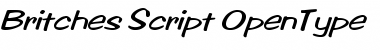 Download Britches Script Font Title Preview