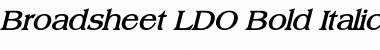 Download Broadsheet LDO Bold Italic Font Title Preview