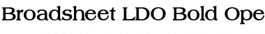Download Broadsheet LDO Bold Font Title Preview