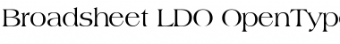 Download Broadsheet LDO Regular Font Title Preview
