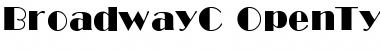 Download BroadwayC Regular Font Title Preview