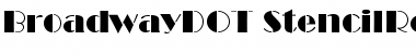 Download Broadway D OT Stencil Regular Font Title Preview