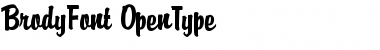 Download Brody Font Font Title Preview
