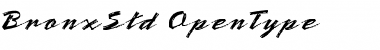 Download Bronx Std Regular Font Title Preview