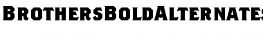 Download Brothers BoldAlternates Font Title Preview