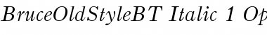 Download Bruce Old Style Italic Font Title Preview