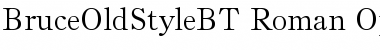 Download Bruce Old Style Regular Font Title Preview