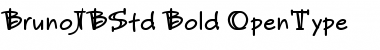 Download Bruno JB Std Bold Font Title Preview