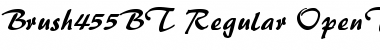 Download Brush 455 Regular Font Title Preview