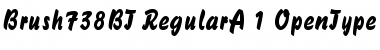 Download Brush 738 Regular Font Title Preview