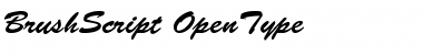 Download Brush Script Regular Font Title Preview