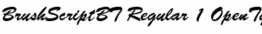 Download Brush Script Regular Font Title Preview