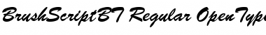 Download Brush Script Regular Font Title Preview