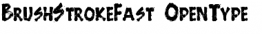 Download Brush StrokeFast Font Title Preview