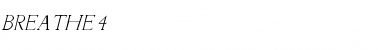 Download Breathe 4 Italic Font Title Preview