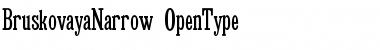 Download BruskovayaNarrow Regular Font Title Preview