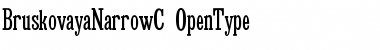Download BruskovayaNarrowC Regular Font Title Preview