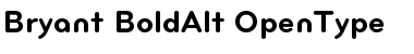Download Bryant-BoldAlt Regular Font Title Preview