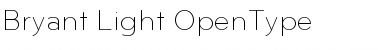 Download Bryant-Light Regular Font Title Preview