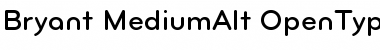 Download Bryant-MediumAlt Regular Font Title Preview
