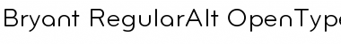 Download Bryant-RegularAlt Regular Font Title Preview