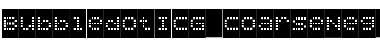 Download BubbledotICG CoarseNeg Font Title Preview