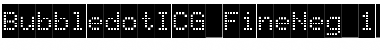 Download BubbledotICG FineNeg Font Title Preview